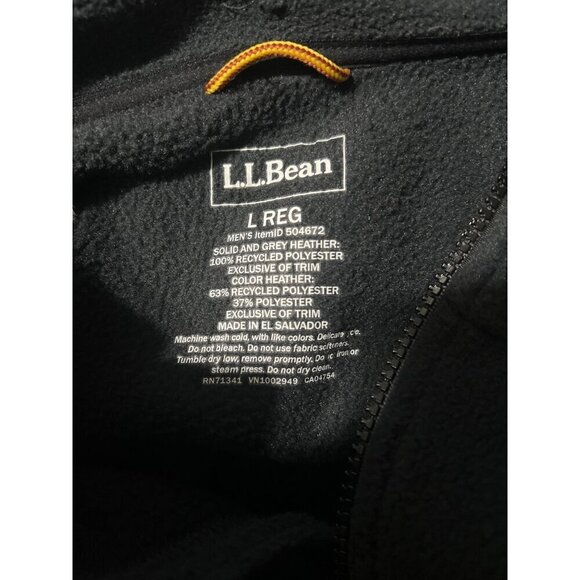 L.L.Bean Mens Fleece Vest L Gorpcore Outdoor Full Zip - Picture 6 of 9